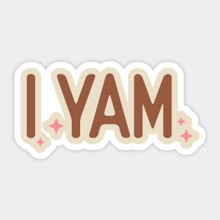 I Yam Sticker